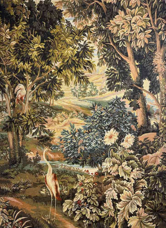 Tapisserie Verdure aux Oiseaux